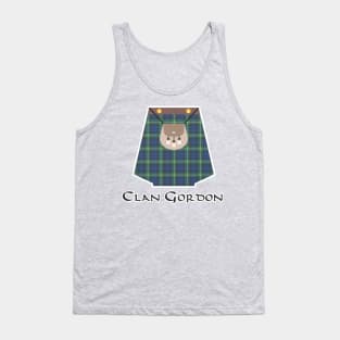 Scottish Clan Gordon Tartan Kilt Highlands Tank Top